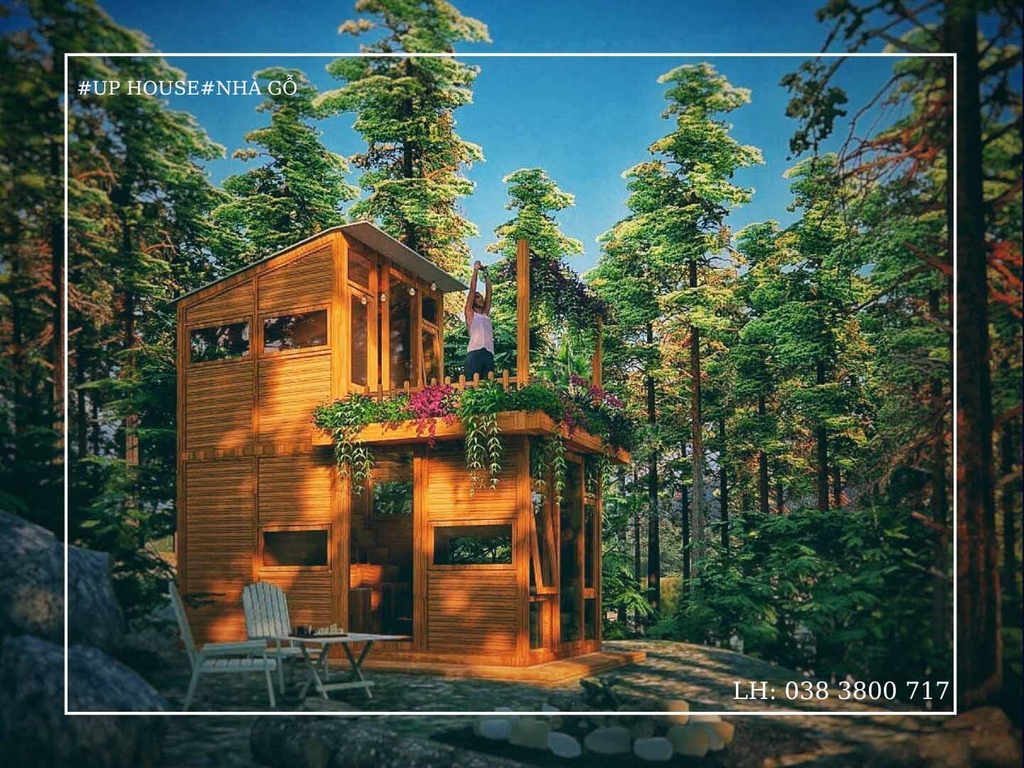 nhà gỗ 100 triệu