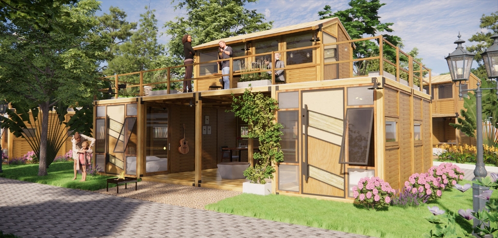 nhà gỗ 100 triệu luxury