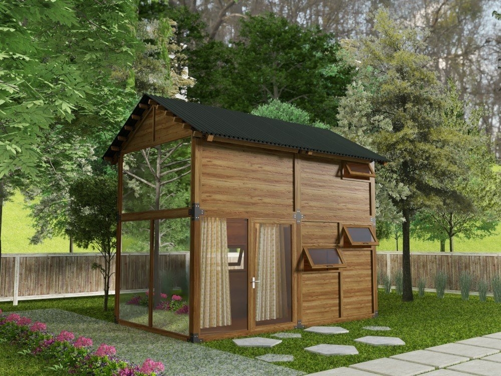 nhà gỗ 100 triệu