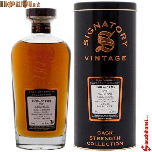 Rượu Signatory Highland Park 22 năm