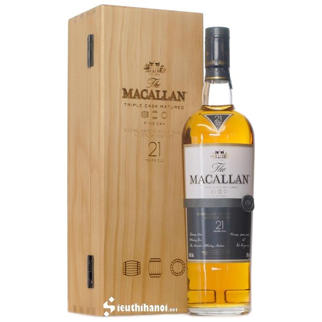 Rượu Macallan 21 năm