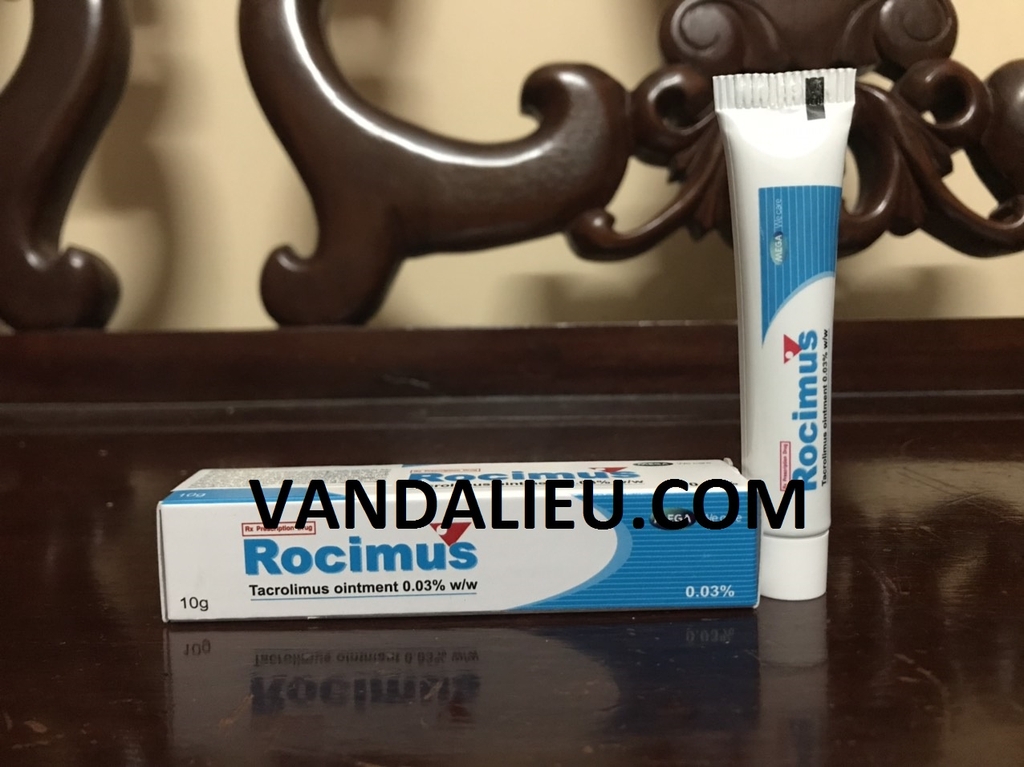 THUỐC MỠ  BÔI NGOÀI DA  TRỊ CHÀM THỂ TẠNG ROCIMUS 0,03% 10G.