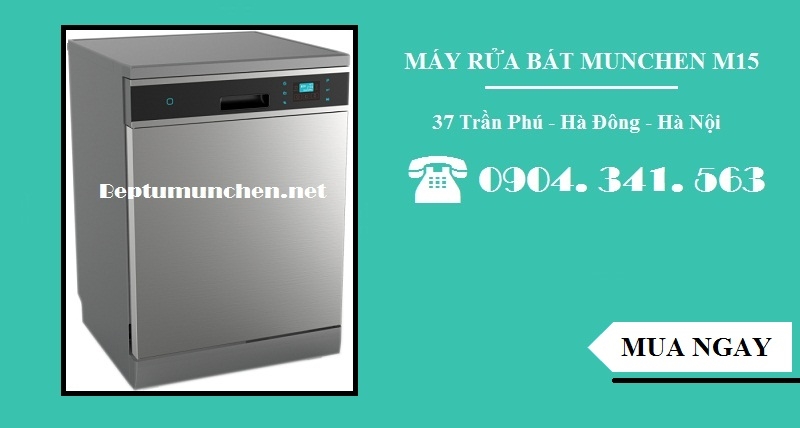 Máy rửa bát Munchen M15 công suất rửa lớn