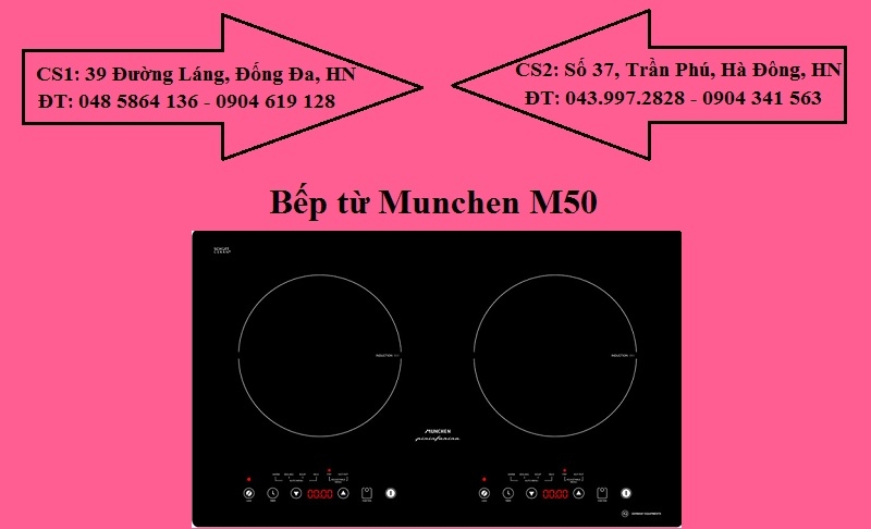 Review về những mẫu mã của bếp từ Munchen