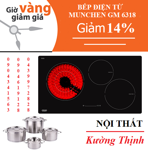 Săn bếp điện từ Munchen GM 6318 giá rẻ trong tháng 4