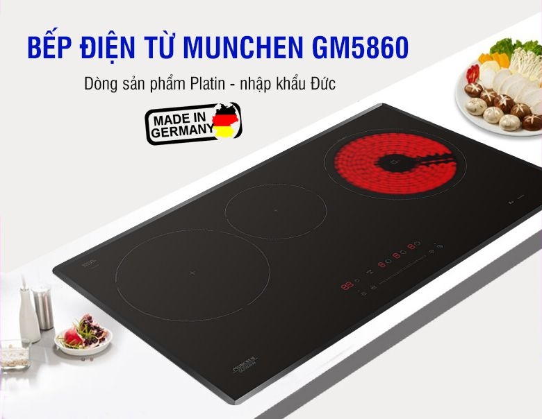 Cách sử dụng Bếp điện từ Munchen GM 5860 siêu an toàn