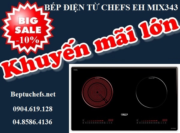 Siêu khuyến mại giảm giá sốc khi mua bếp điện từ Chefs EH MIX343