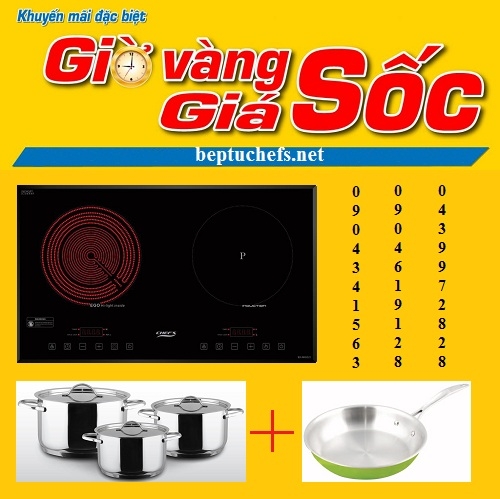 Giá sốc mỗi ngày khi mua bếp điện từ Chefs EH MIX366