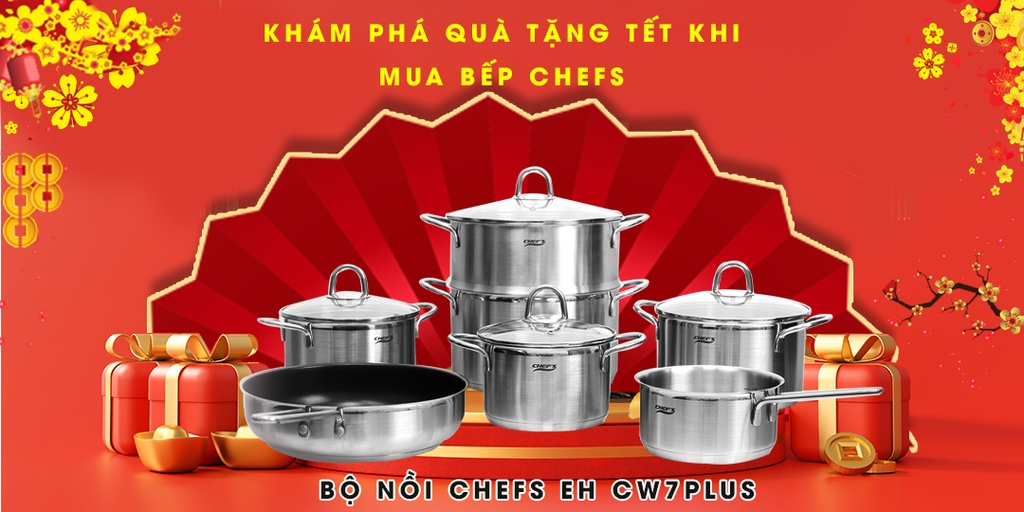 Khám phá quà tặng tết 2024: Bộ nồi Chefs EH CW7Plus