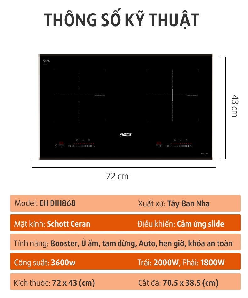 Bếp từ Chefs EH DIH868 hot đến vậy sao?
