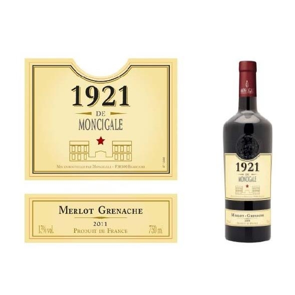 Rượu vang pháp 1921 de Moncigale Cabernet Grenache