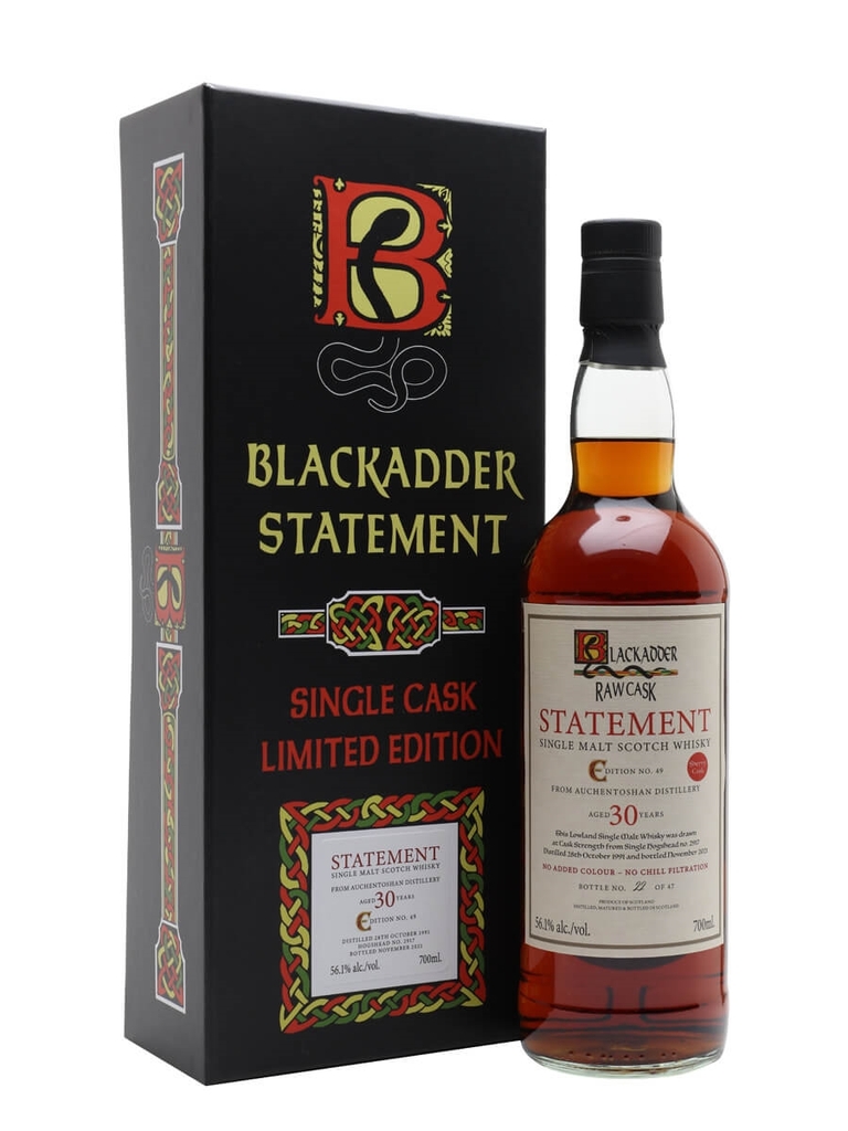 Auchentoshan 1991 - 30 Năm Blackadder Statement