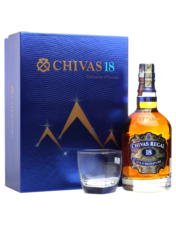 Rượu Chivas 18 năm xanh - Hộp quà