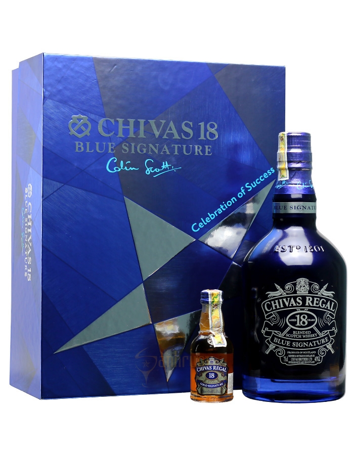 Rượu Chivas 18 năm xanh - Hộp quà