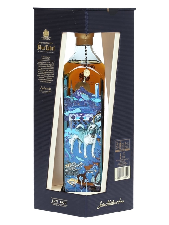 Rượu Johnnie walker blue mậu tuất - Hộp quà