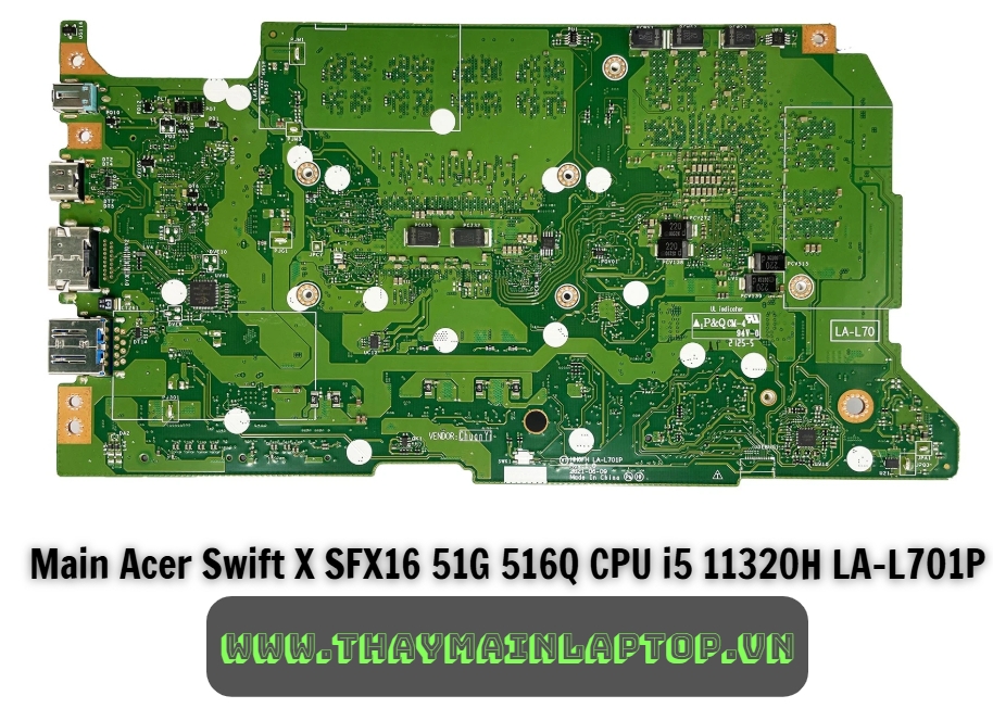 Main Acer Swift X SFX16 51G 516Q CPU i5 11320H LA-L701P