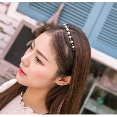 Băng đô cài tóc đính ngọc trai T1-52