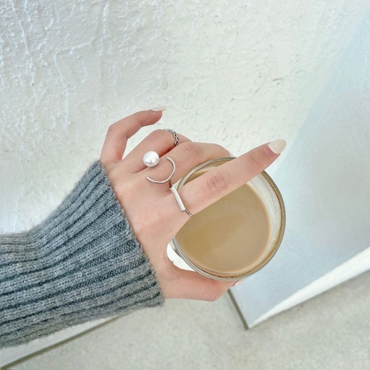 Set 3 nhẫn ngọc trai nhân tạo Mely D106