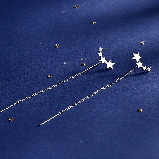 BÔNG TAI BẠC 4 NGÔI SAO B17