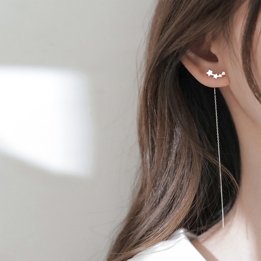 BÔNG TAI BẠC 4 NGÔI SAO B17