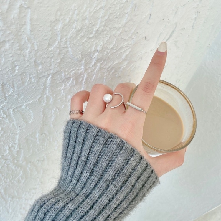 Set 3 nhẫn ngọc trai nhân tạo Mely D106