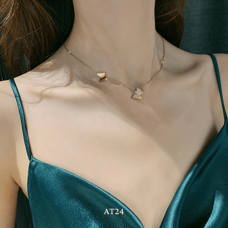 Dây chuyền bướm basic đơn giản dành cho nữ phong cách Hàn Quốc AT24