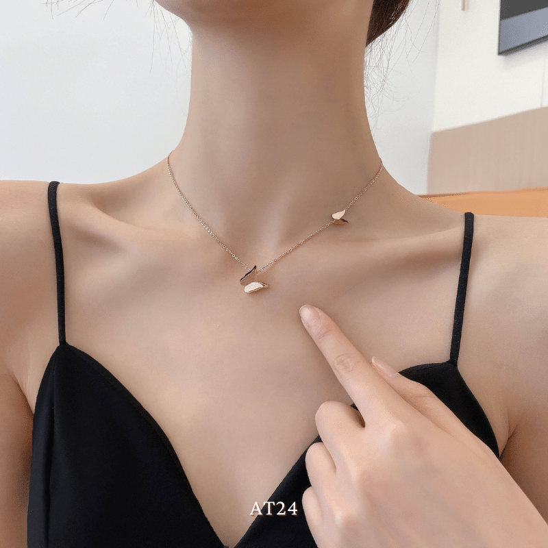 Dây chuyền bướm basic đơn giản dành cho nữ phong cách Hàn Quốc AT24