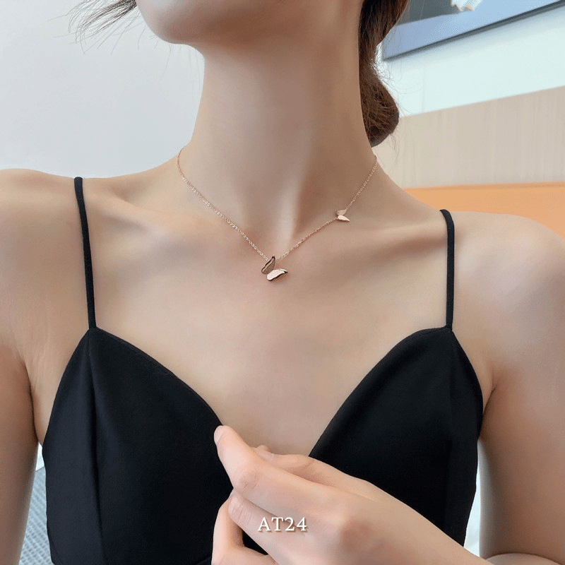 Dây chuyền bướm basic đơn giản dành cho nữ phong cách Hàn Quốc AT24