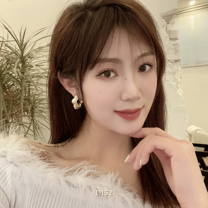 Bông tai nữ hình học phụ kiện trang sức Hàn Quốc D152