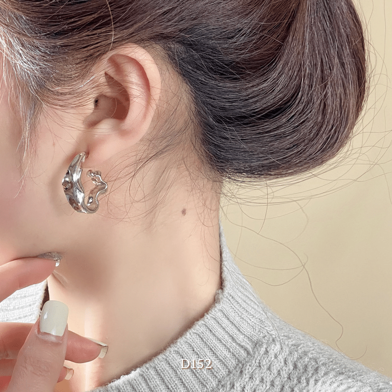 Bông tai nữ hình học phụ kiện trang sức Hàn Quốc D152