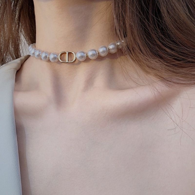 Vòng cổ ngọc trai nhân tạo hottrend Mely L08