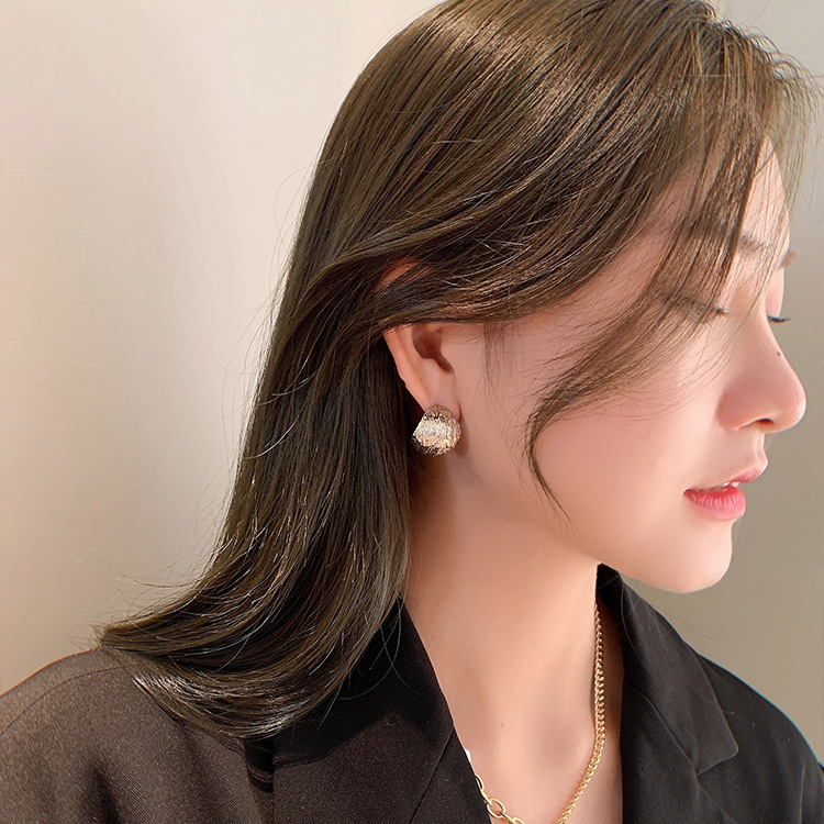 Bông tai chuôi bạc 925 mẫu to cá tính hiện đại - Mely M2-30
