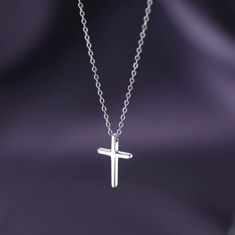 Dây chuyền Thép Titan không gỉ hình thánh giá TT121