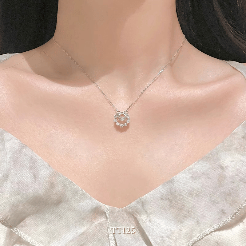 Dây chuyền đính đá hình nơ TT125