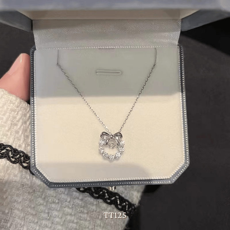 Dây chuyền đính đá hình nơ TT125