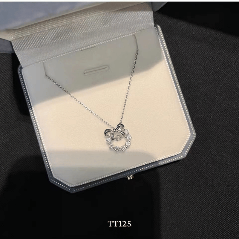 Dây chuyền đính đá hình nơ TT125