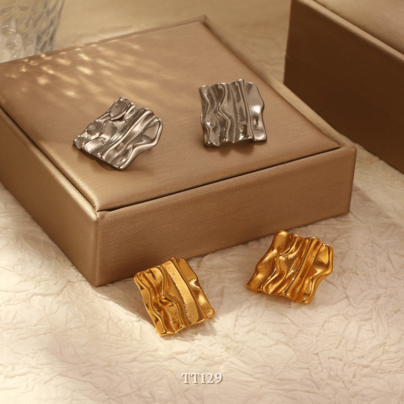 Bông tai Thép Titan không gỉ dạng bảng thép TT129