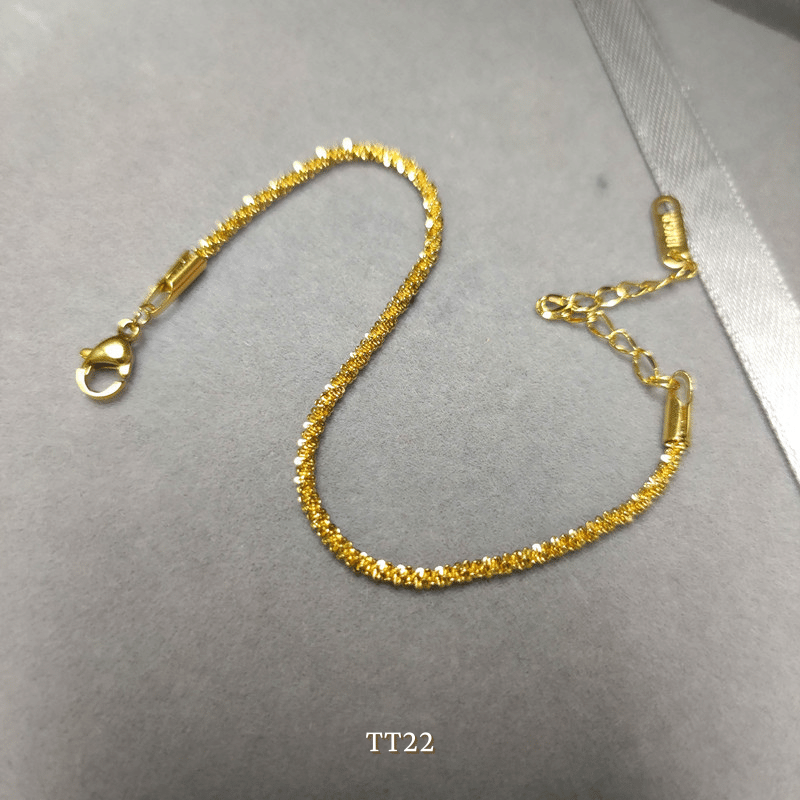 Vòng tay titan không đen gỉ basic thời trang unisex hottrend TT22