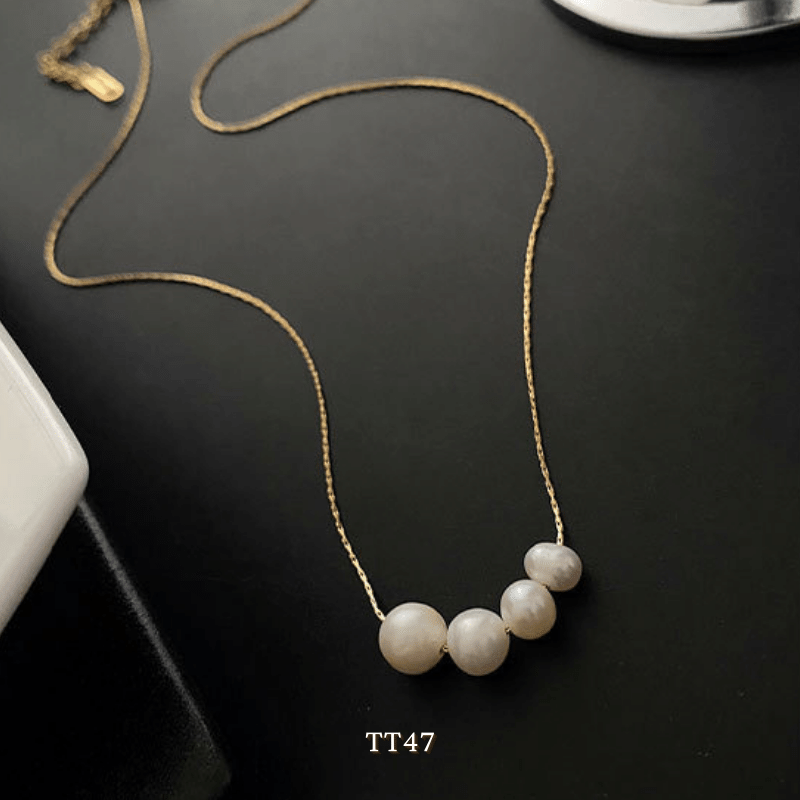 Dây chuyền nữ hạt ngọc trai nhân tạo phong cách thanh lịch tiểu thư TT47