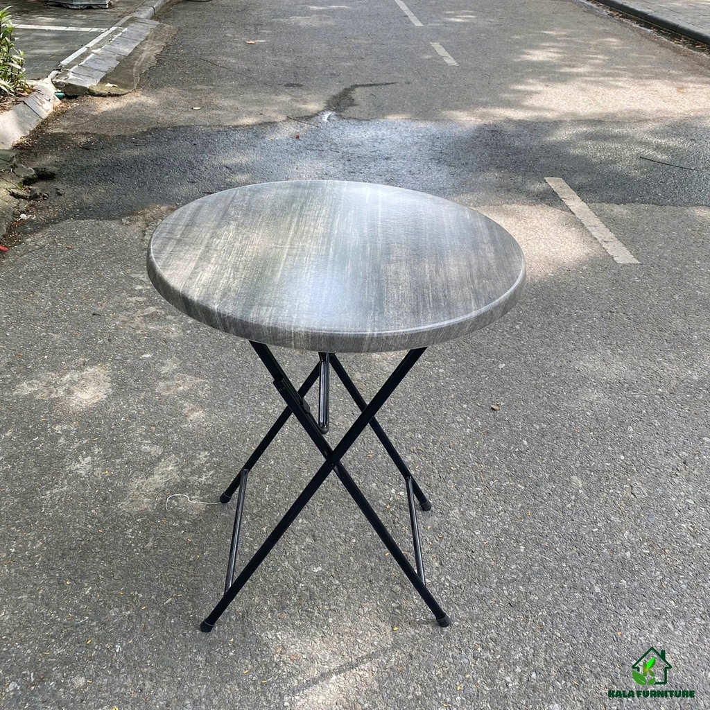 Bàn cafe gấp gọn 3D tròn 60cm