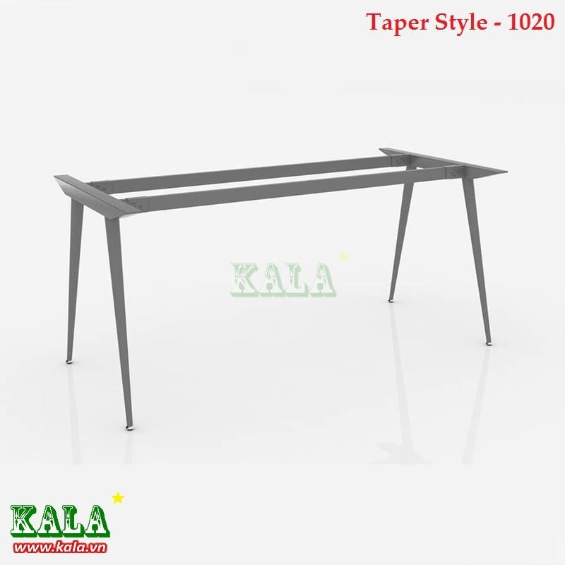 Chân bàn văn phòng ống côn lắp ráp Taper Style 1000 x 2000mm