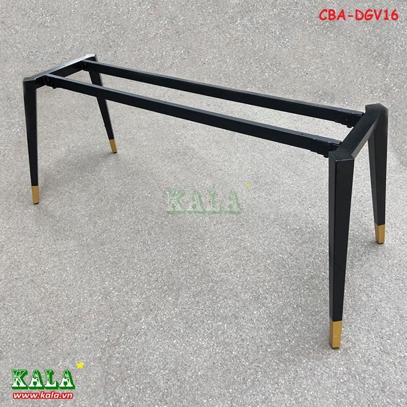 Chân bàn ăn đa giác vàng 800x1600mm CBA-DGV16