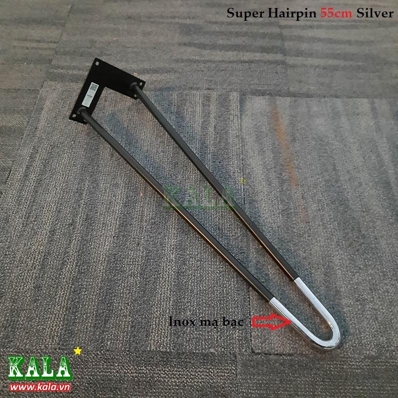 Chân bàn Super Hairpin 55cm Silver