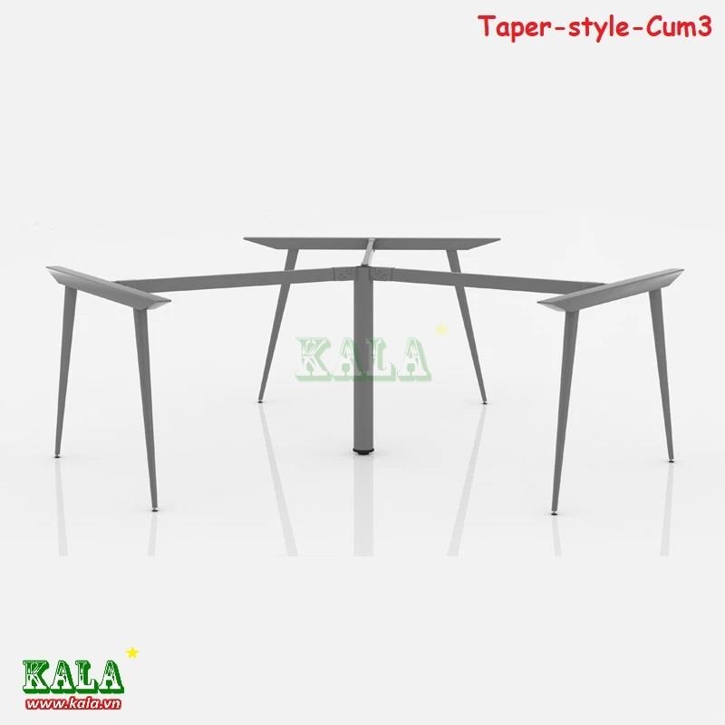 Chân bàn văn phòng ống côn lắp ghép Taper Style-cum3