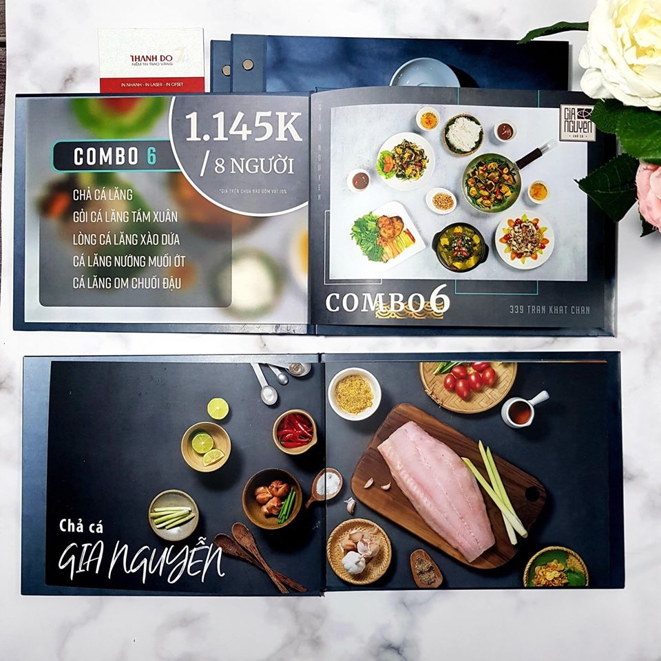 Ảnh 2 : Menu đẹp sẽ thu hút thị giác khách hàng ( In Thành Đô)