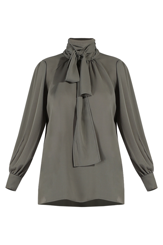 Áo sơ mi Abbey Scarf Blouse/ Moss Green 2188