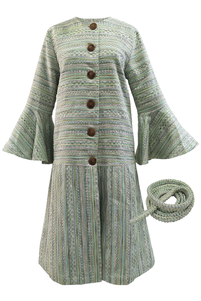 Áo khoác Allegra Woven Belted Coat/ Morning Grass 2301