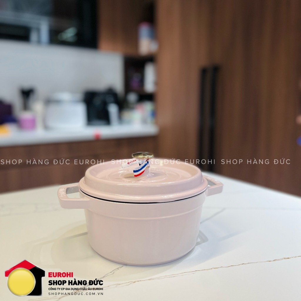 Nồi gang Staub Sorbet 20cm 2.2L màu hồng (11020131)