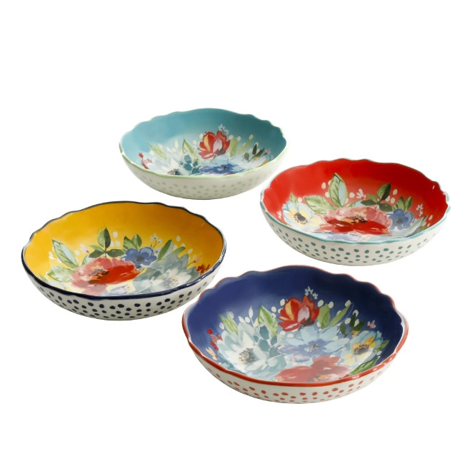 Set 4 đĩa sứ The Pioneer Woman Melody Pasta Bowl 121290.04R