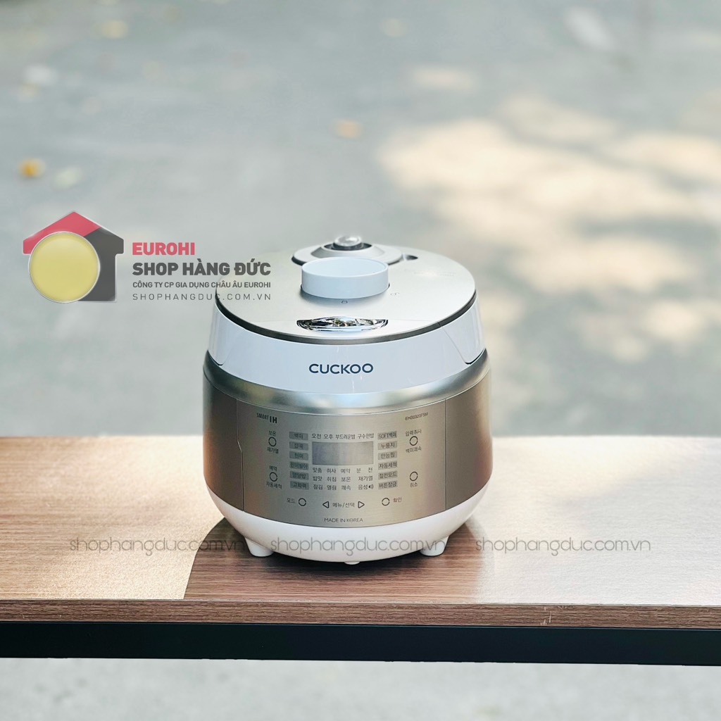 Nồi cơm cao tần mini Cuckoo CRP EHS0320FSM 0,54L màu trắng xám